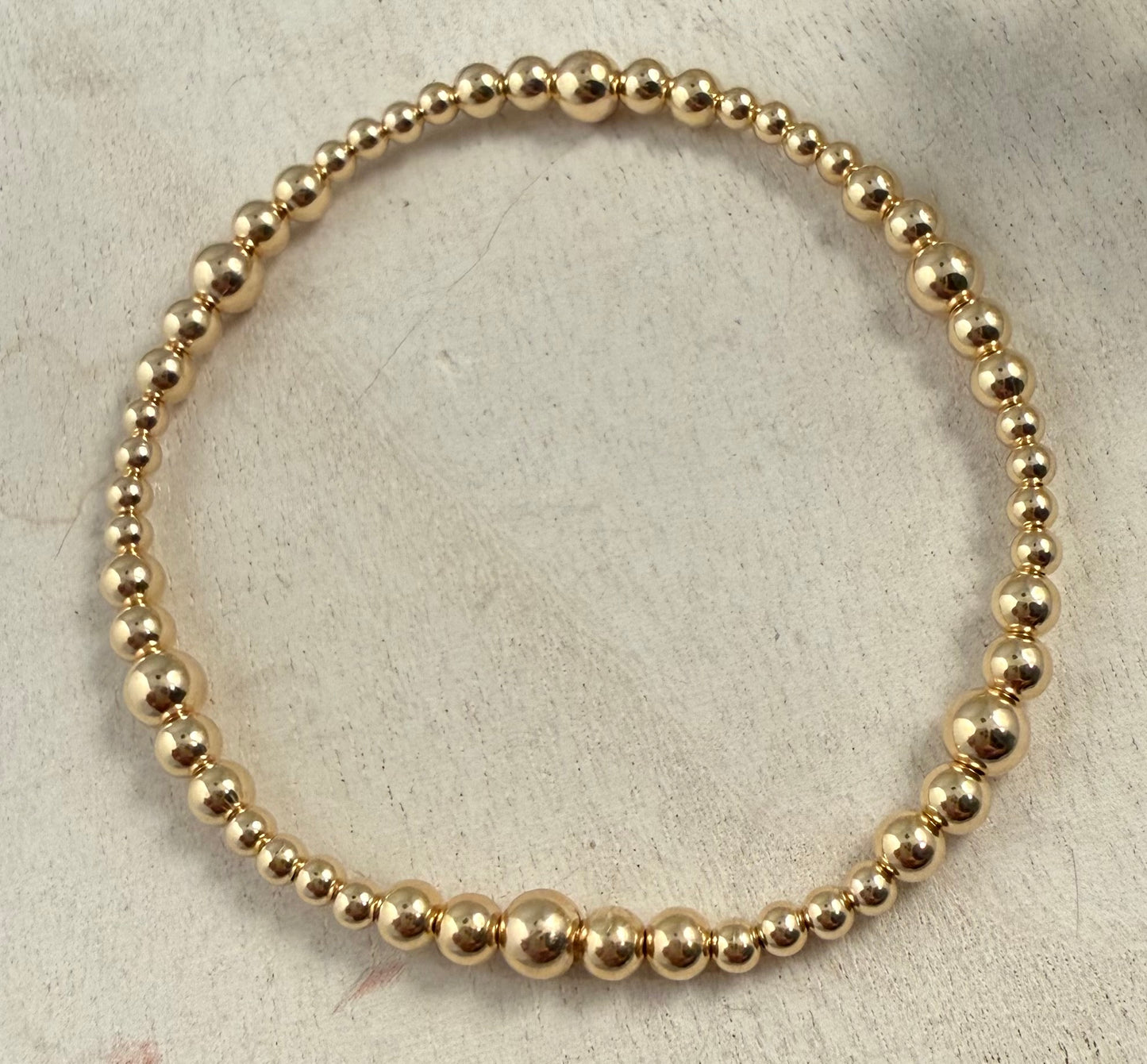 Stacking Bracelets - 5mm, 4mm and 3mm Gold Filled Bracelet