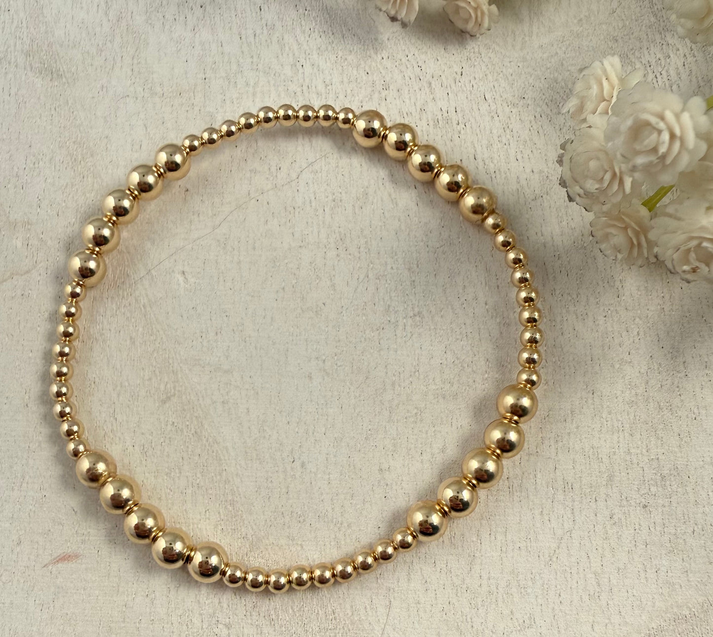 Stacking Bracelets - 5mm and 3mm Gold Filled Bracelet
