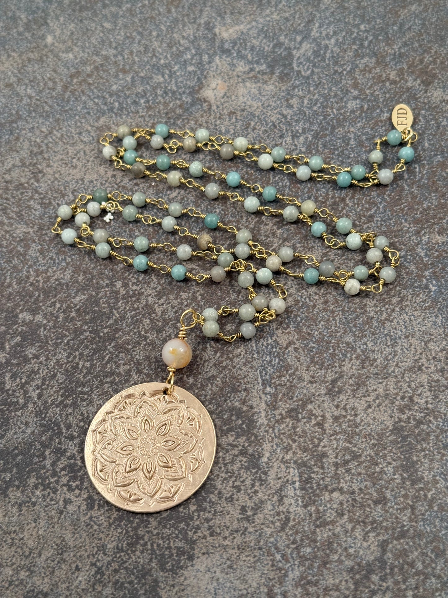 Brynn - Mandala Long Necklace