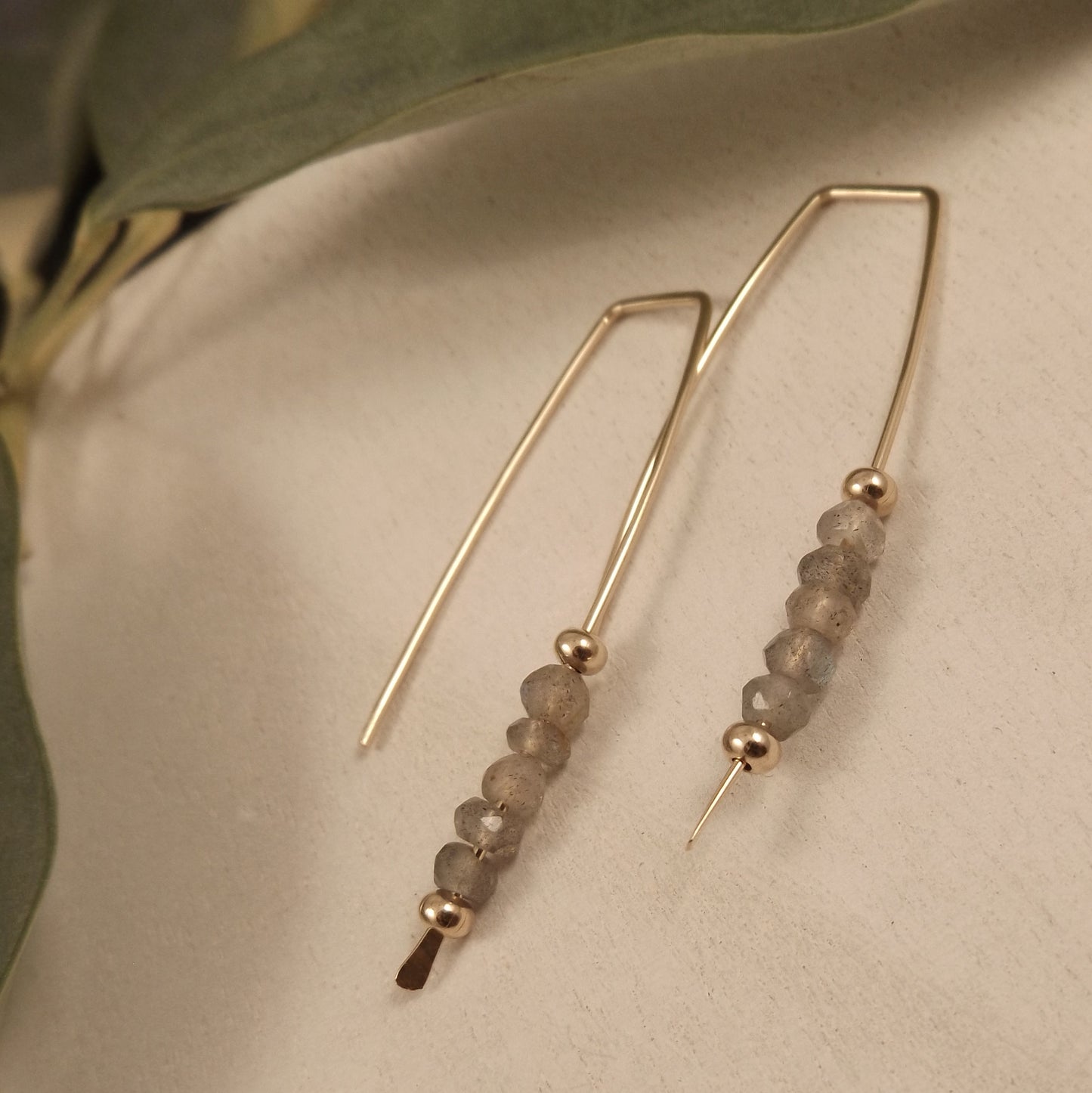 Bijoux - Labradorite and Gold Earrings
