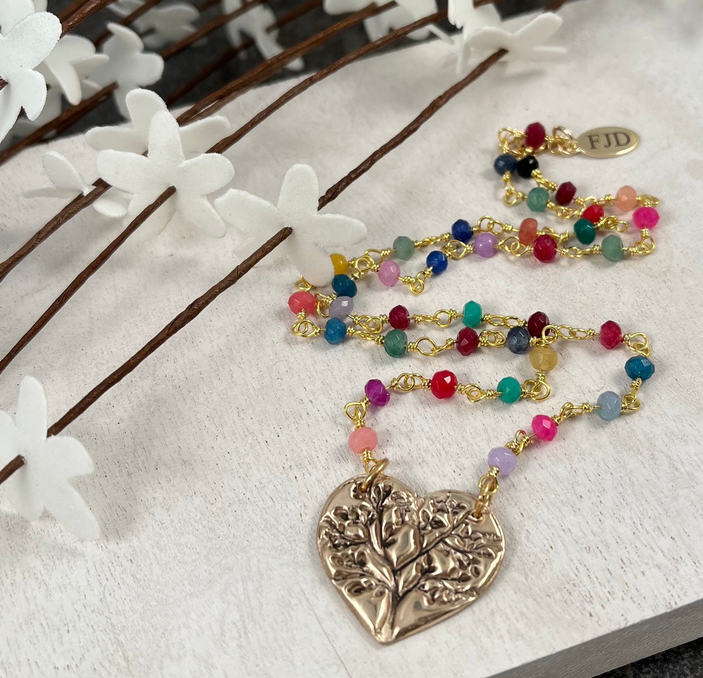 Brynn - Tree of Life Heart Necklace