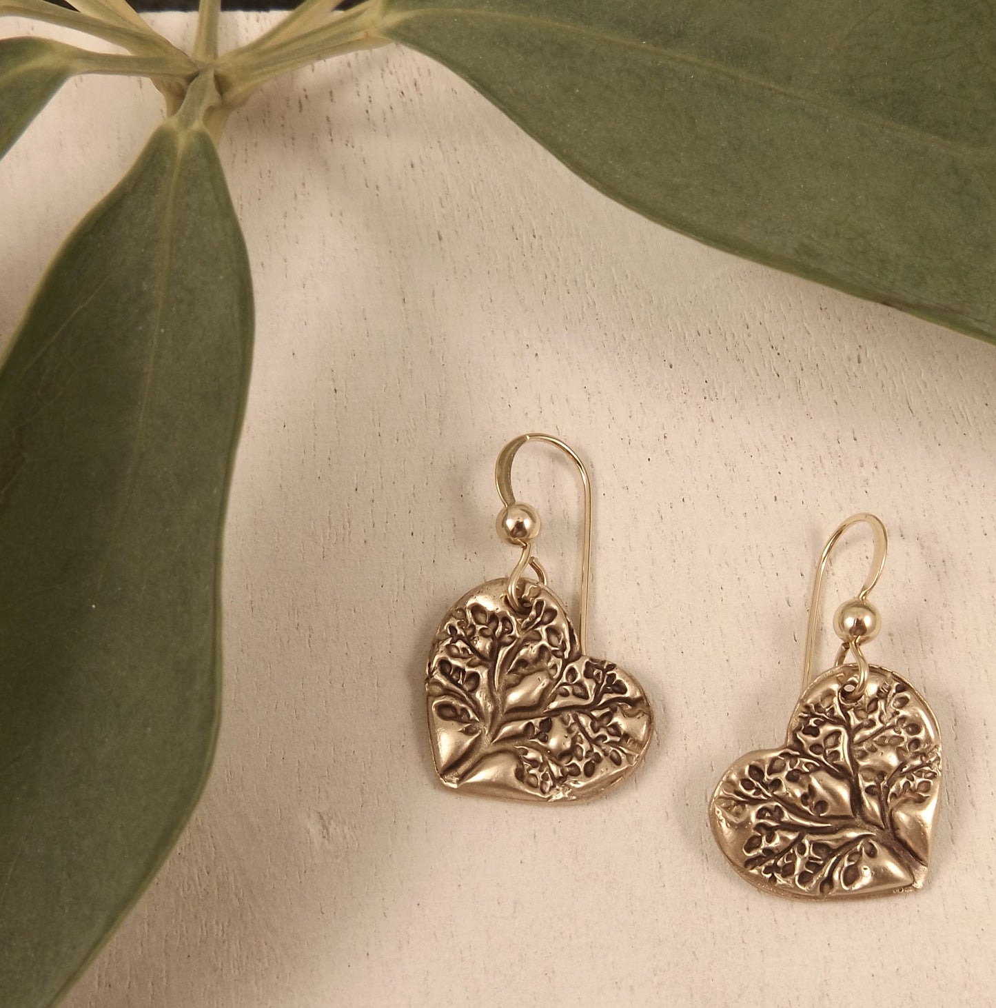Brynn - Tree of Life Heart Earrings