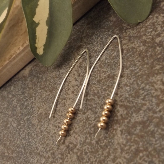 Caitlyn - Gold and Silver Earrings