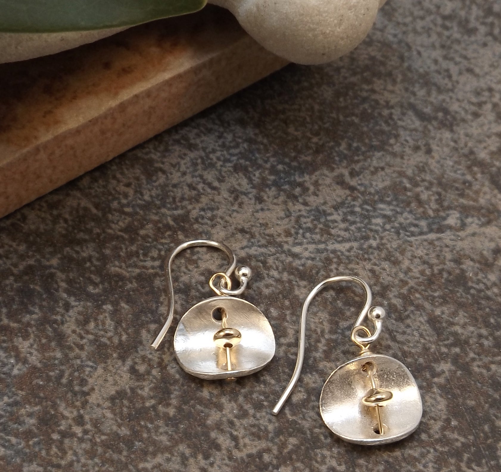 Caitlyn - Silver and Gold Earrings – Felicity Jewelry Designs
