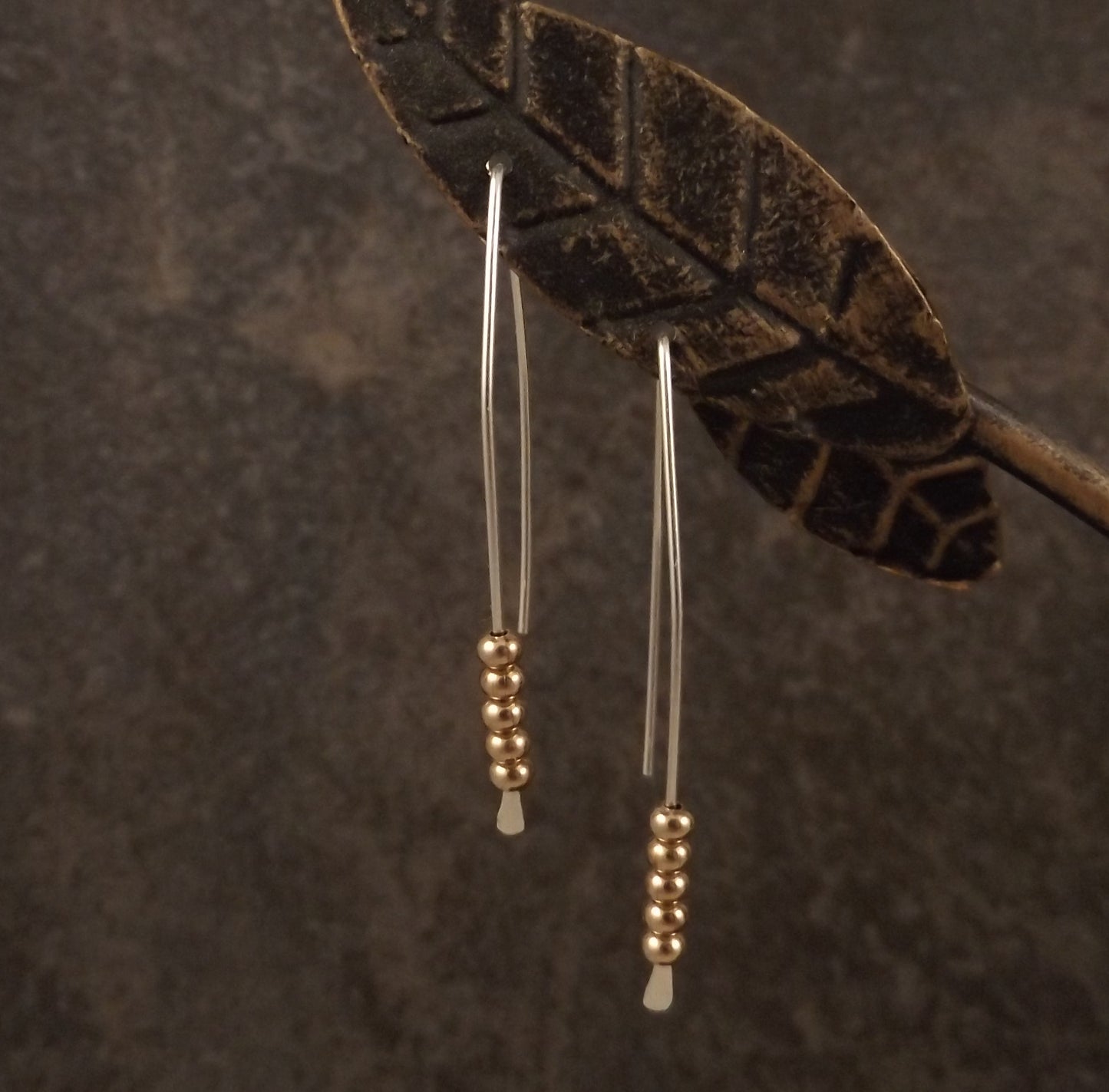 Caitlyn - Gold and Silver Earrings