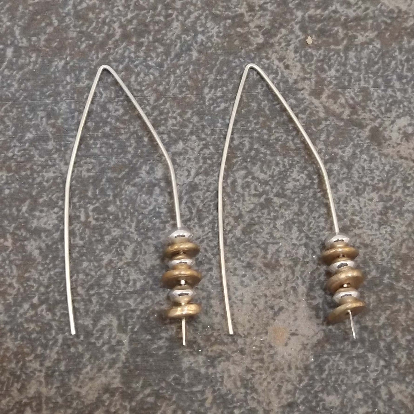 Abigail - Gold and Silver Earrings