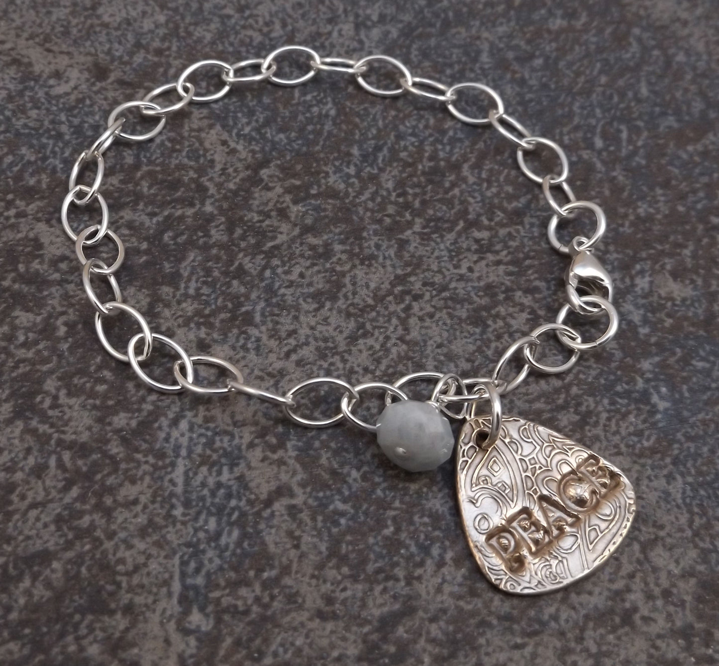 Serene - Peace Silver Bracelet