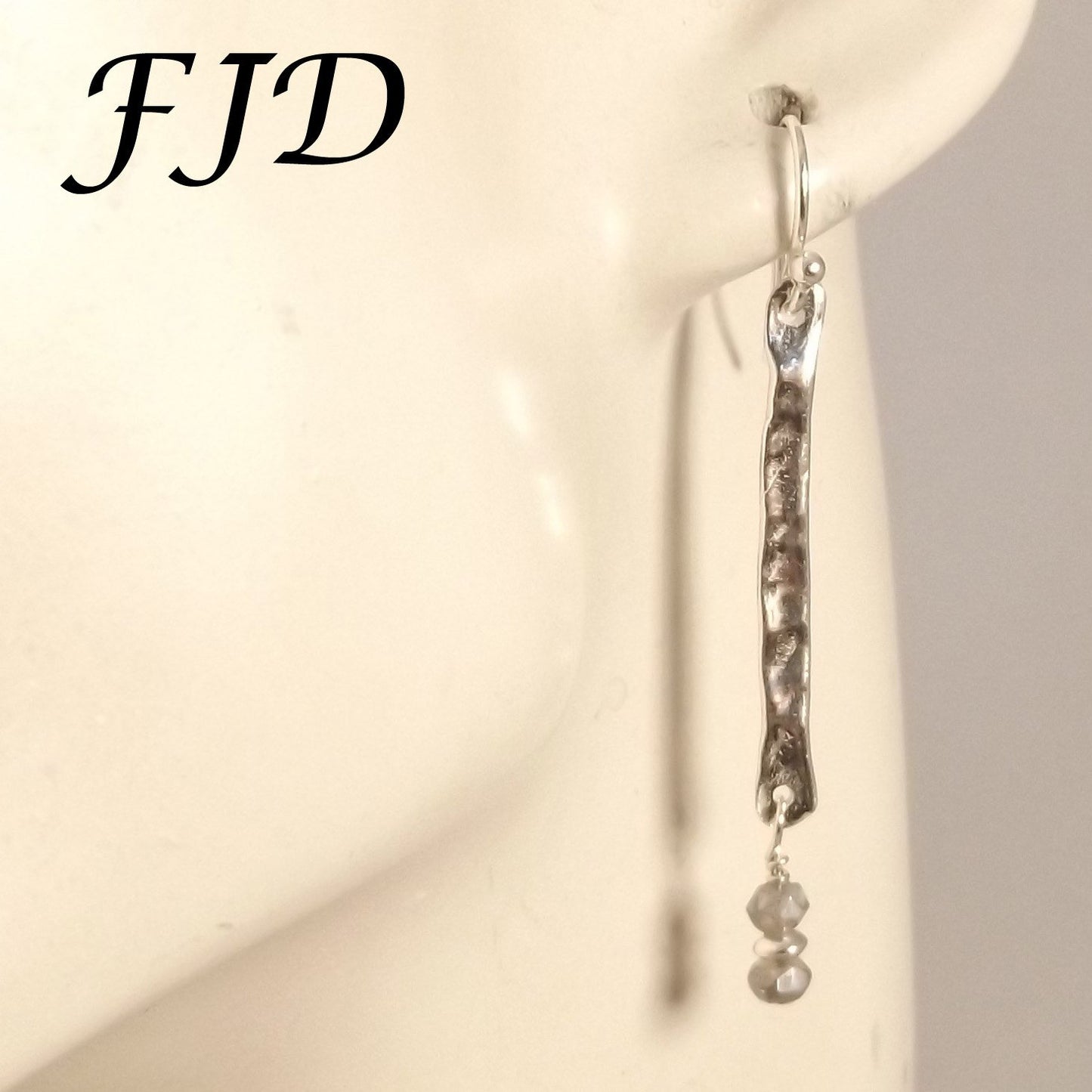 Annie - Silver and Labradorite Earrings