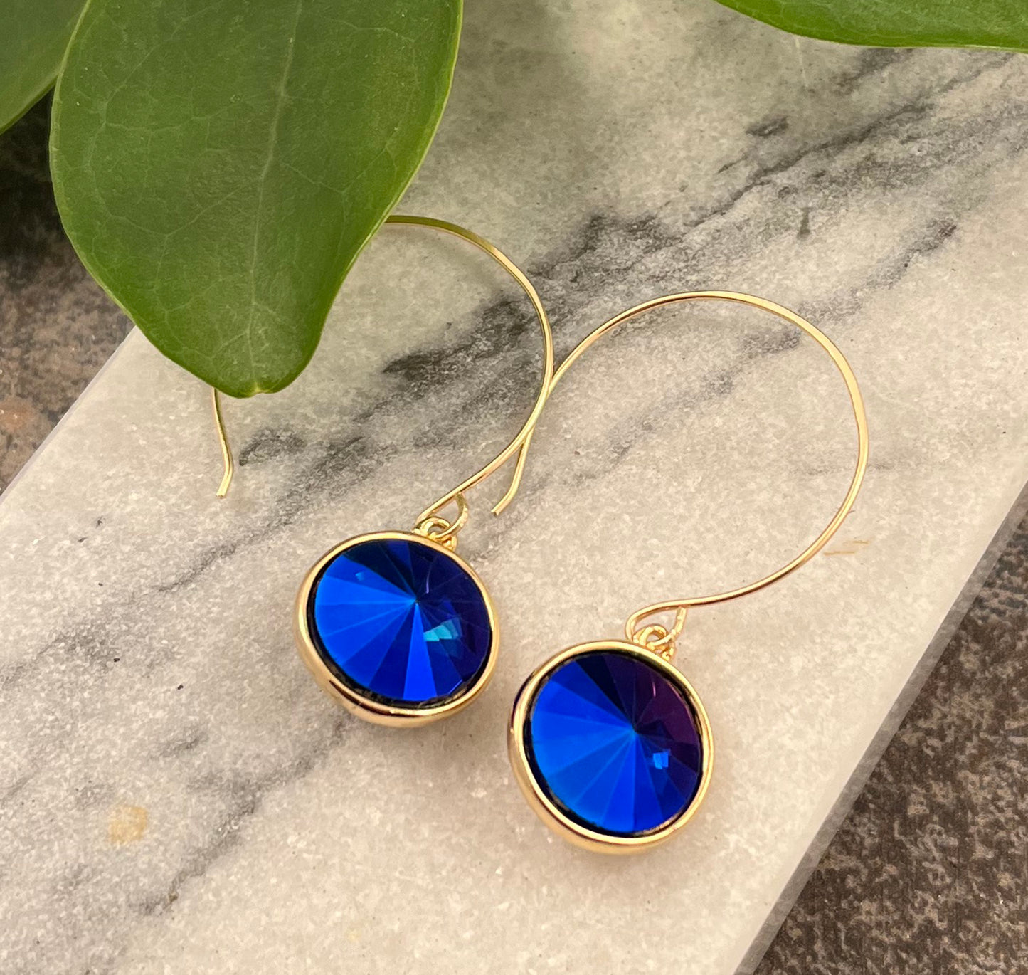 Hoop and Rivoli Earrings