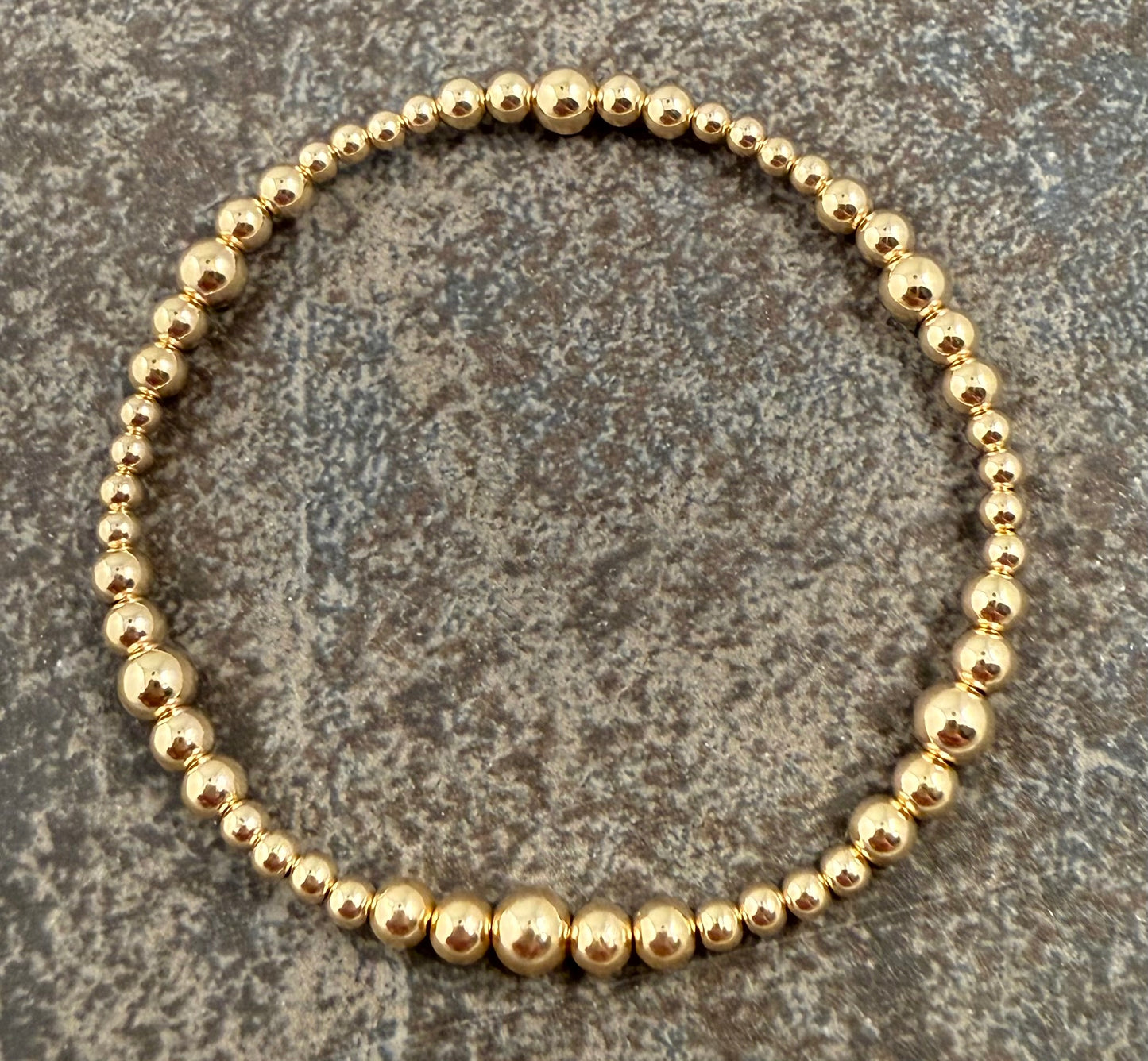Stacking Bracelets - 5mm, 4mm and 3mm Gold Filled Bracelet