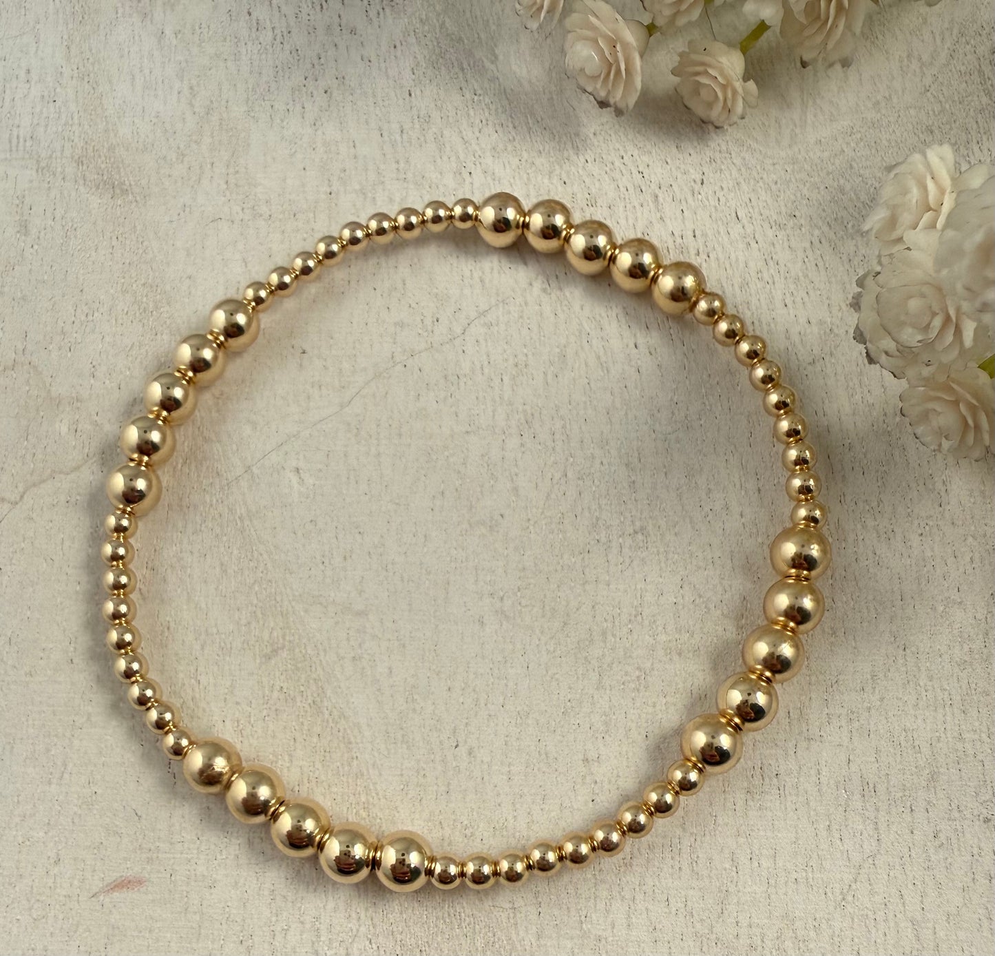 Stacking Bracelets - 5mm and 3mm Gold Filled Bracelet