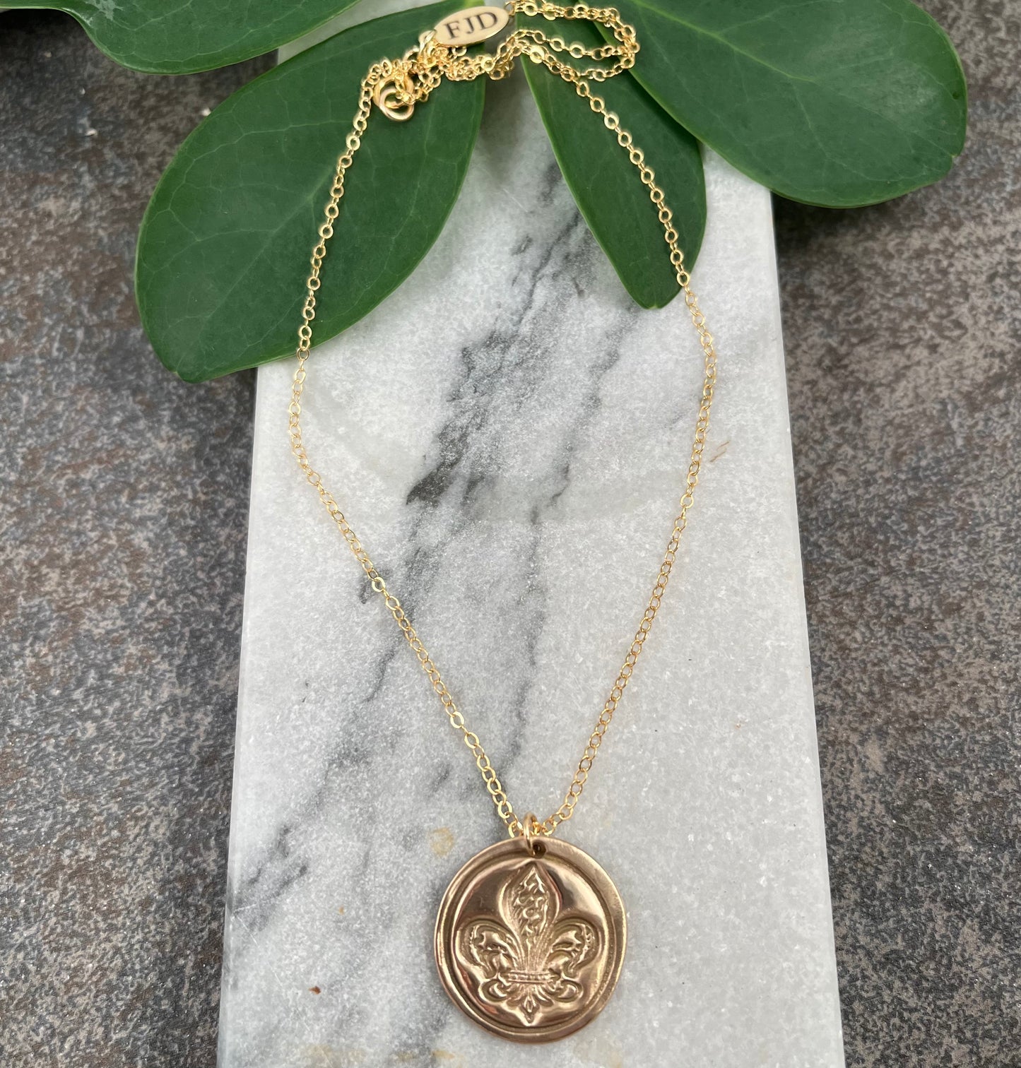 Fleur de Lis Gold necklace