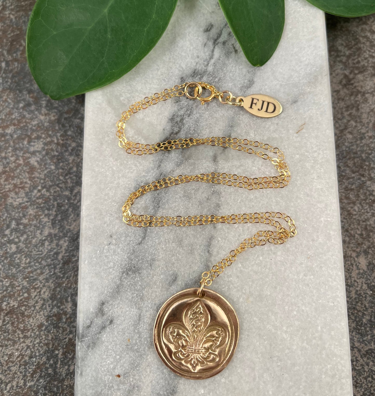 Fleur de Lis Gold necklace