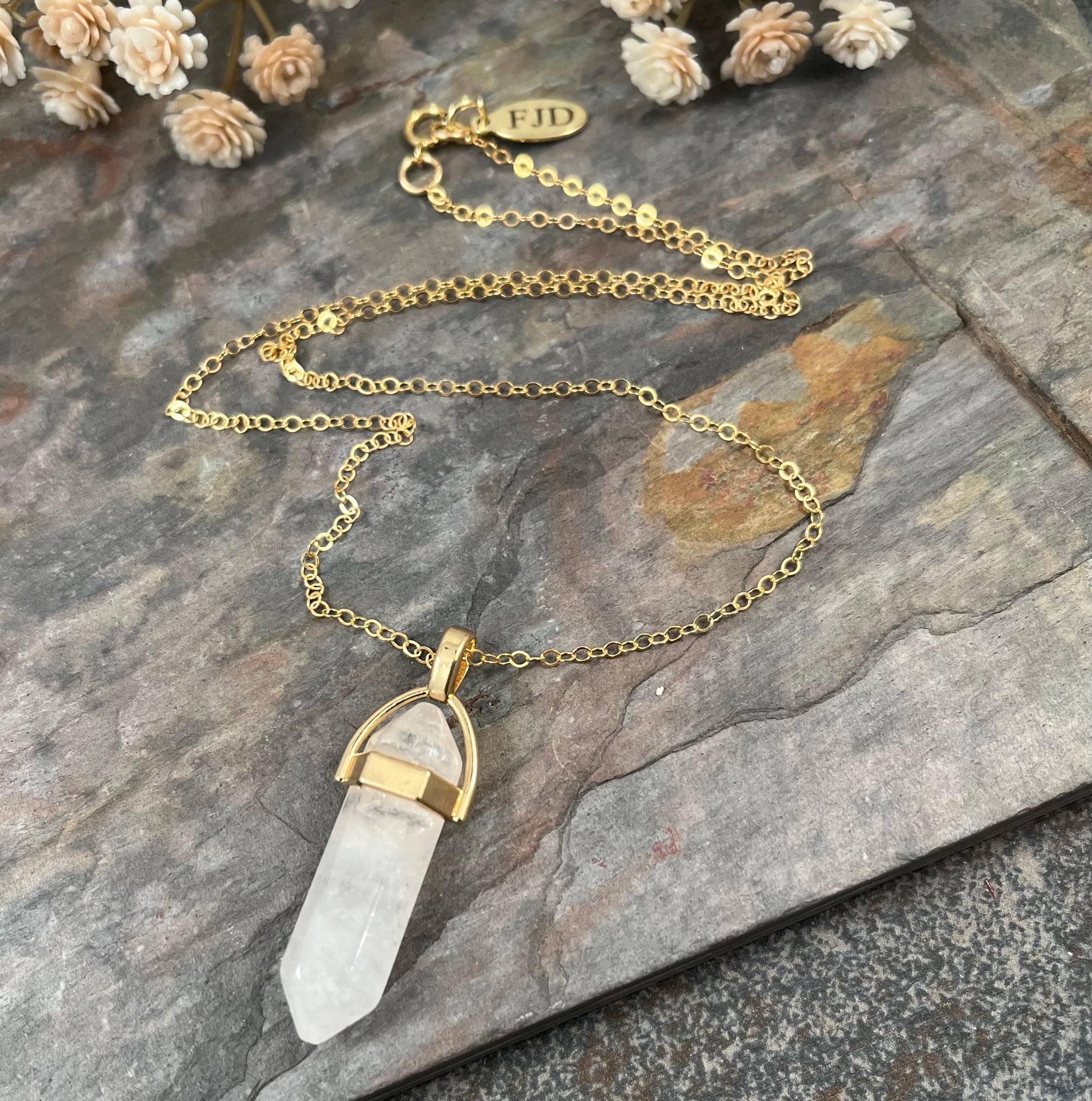 Clear Quartz Crystal Necklaces – Auroran Accessories