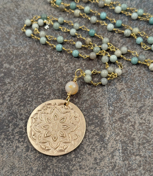 Brynn - Mandala Long Necklace