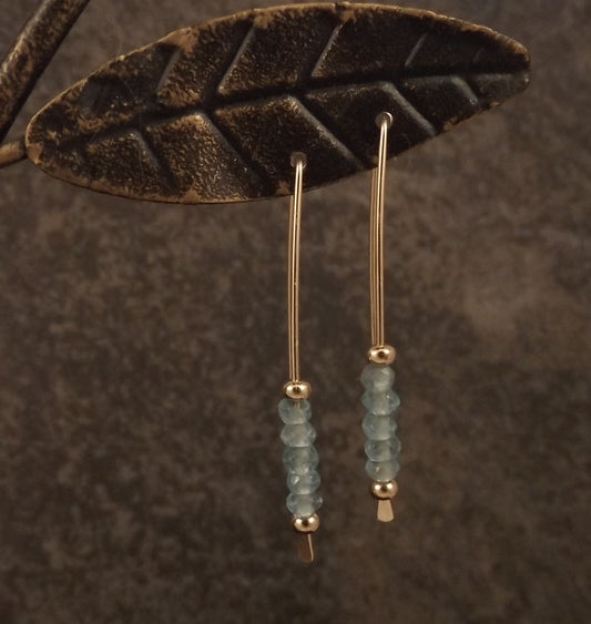 Bijoux - Apatite and Gold Earrings