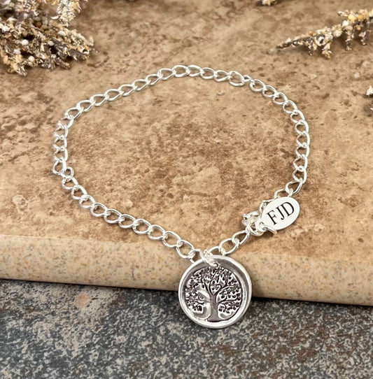 Brynn - Silver Tree of Life Charm Bracelet
