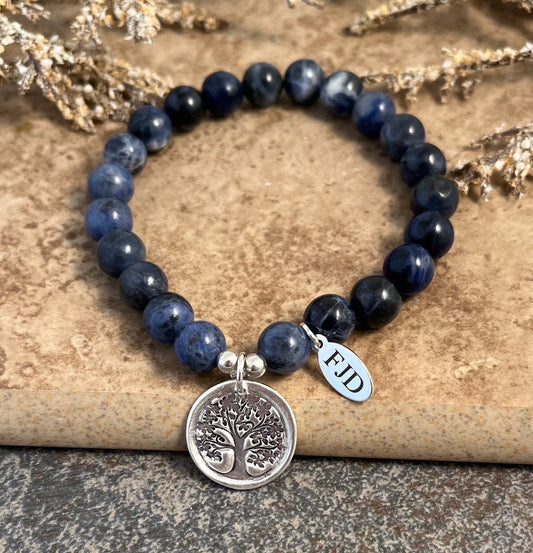 Brynn - Silver Tree of Life Stretch Bracelet