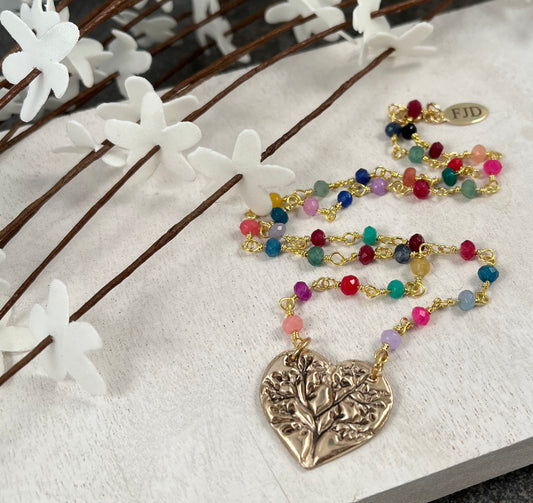 Brynn - Tree of Life Heart Necklace