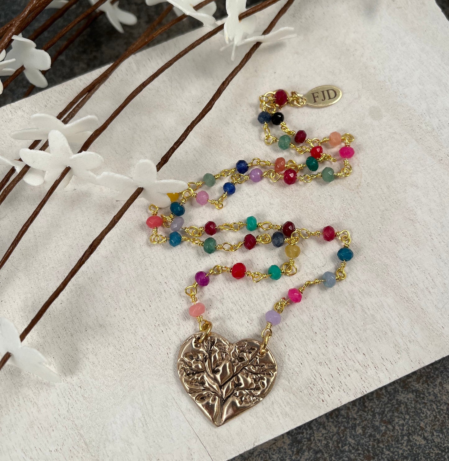 Brynn - Tree of Life Heart Necklace