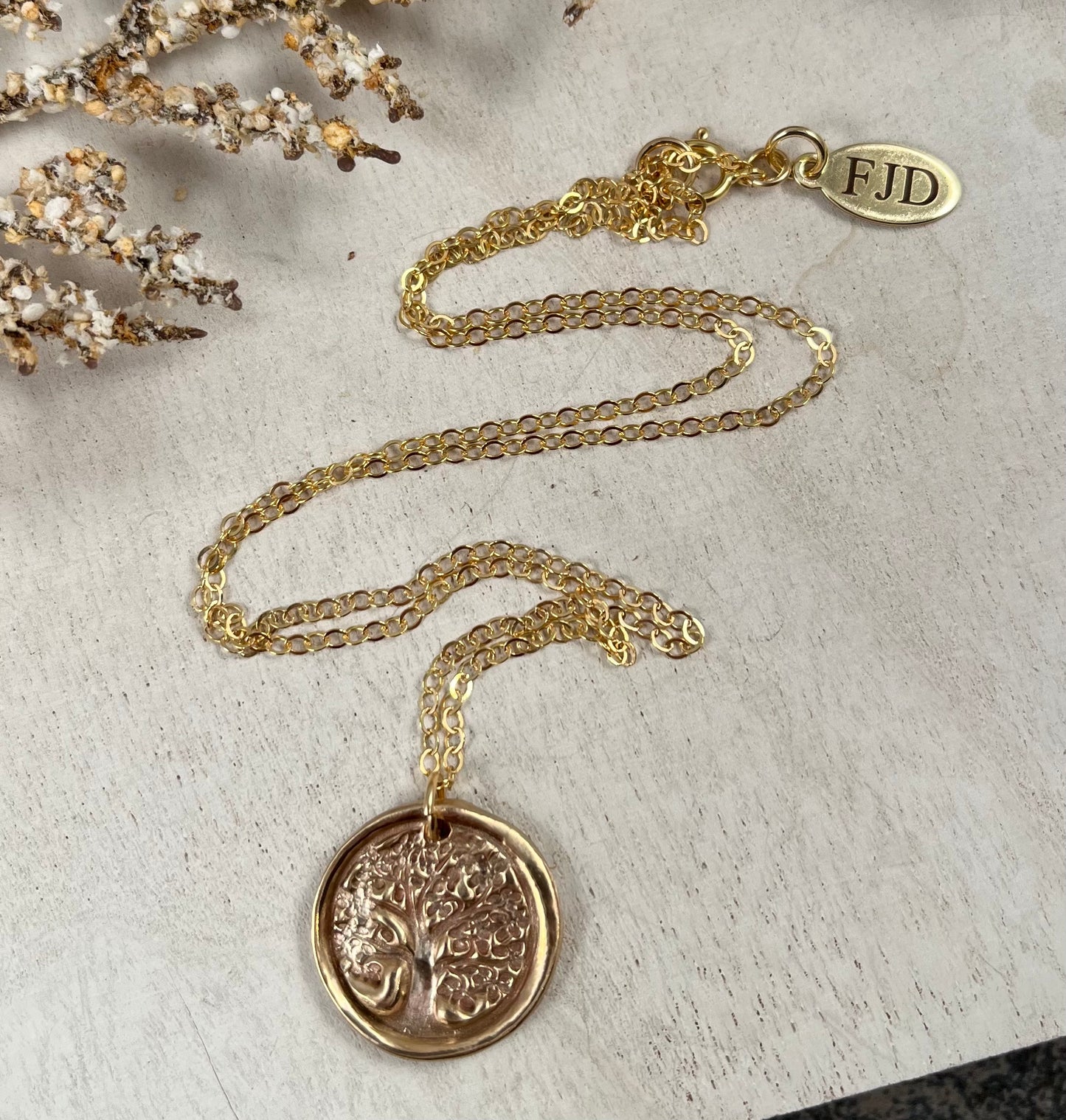 Brynn - Tree of Life Gold Necklace