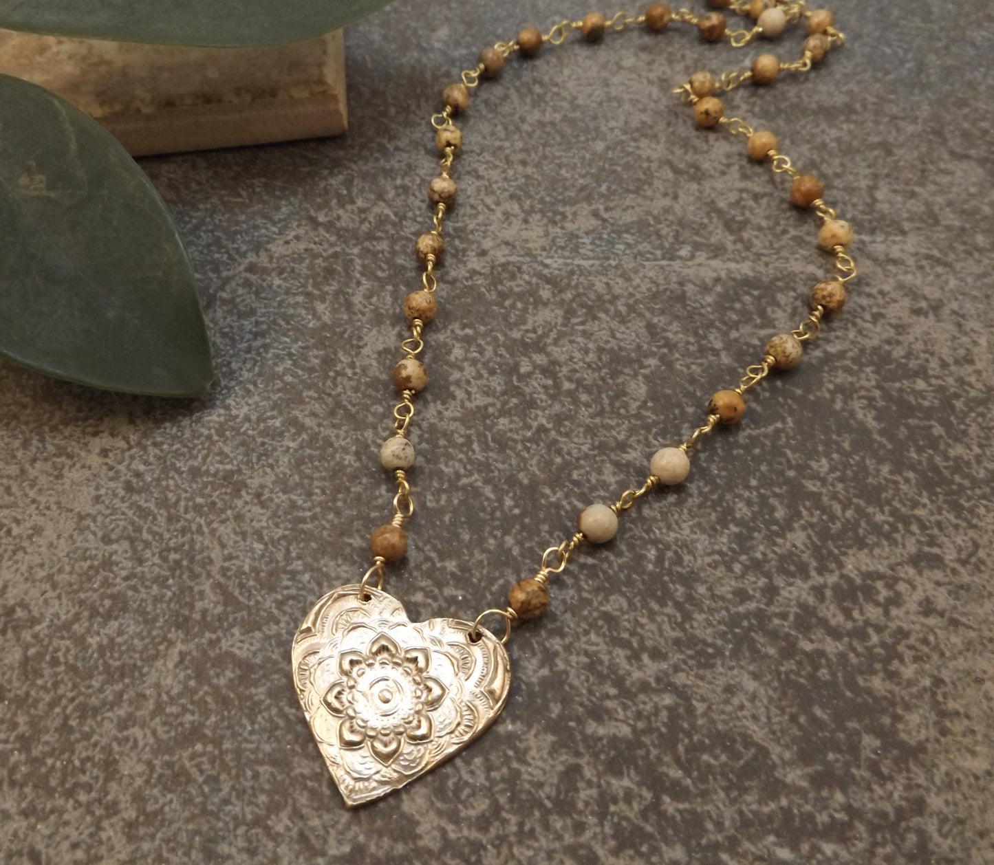 Brynn - Mandala Heart Necklace