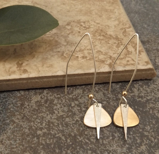 Caitlyn - Gold and Silver Earrings