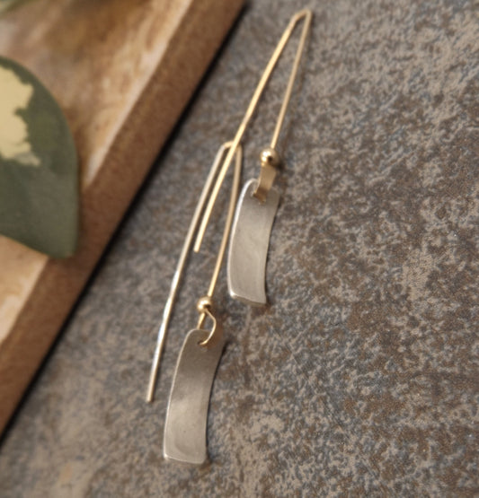 Caitlyn - Silver and Gold Earrings