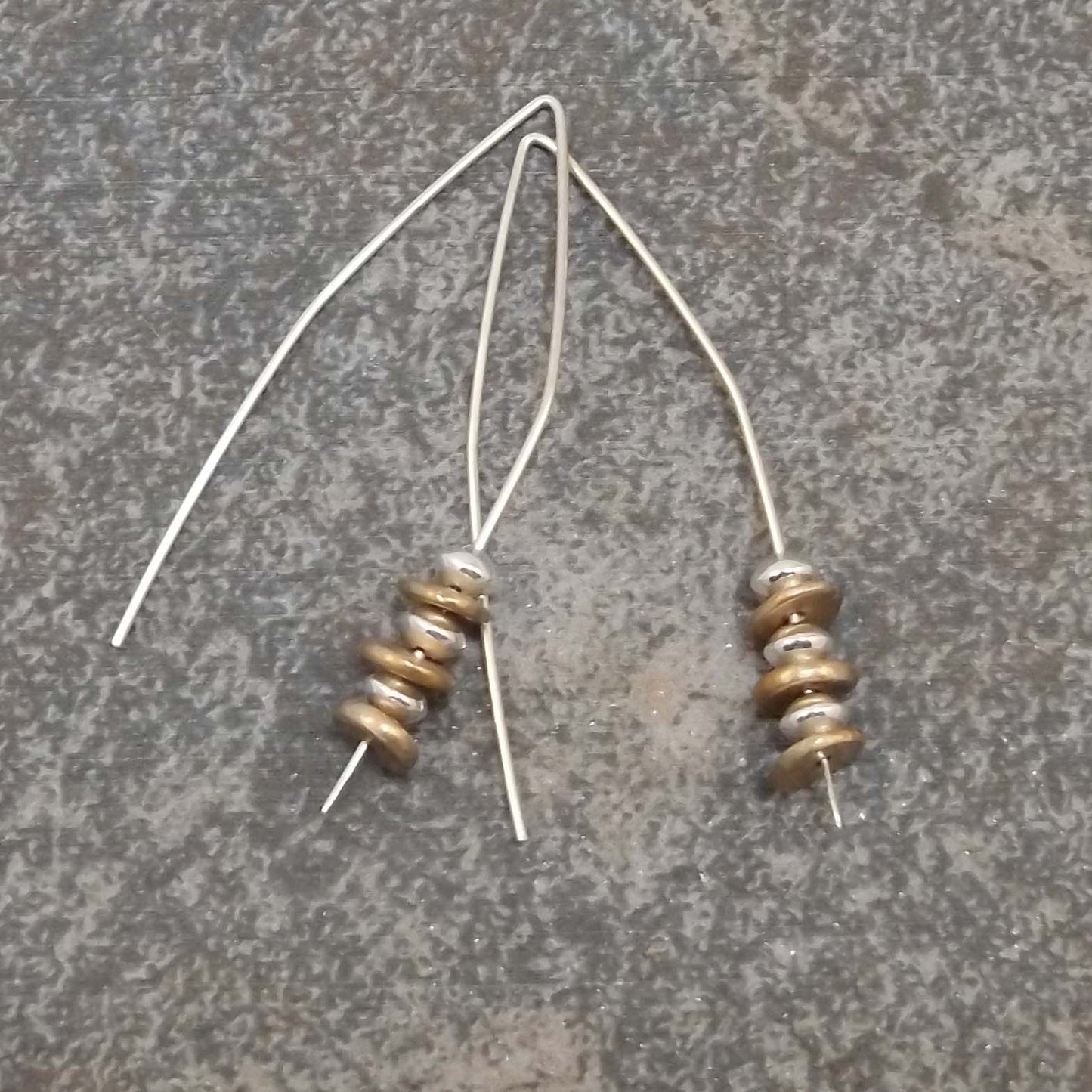 Abigail - Gold and Silver Earrings