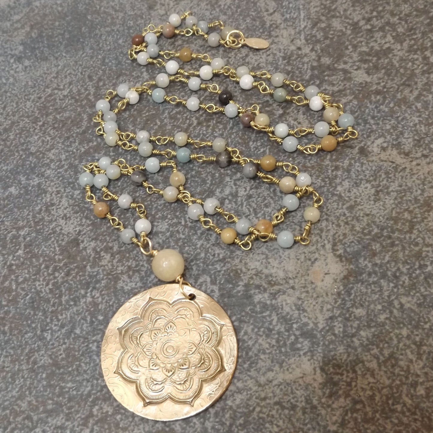 Brynn - Mandala Long Necklace