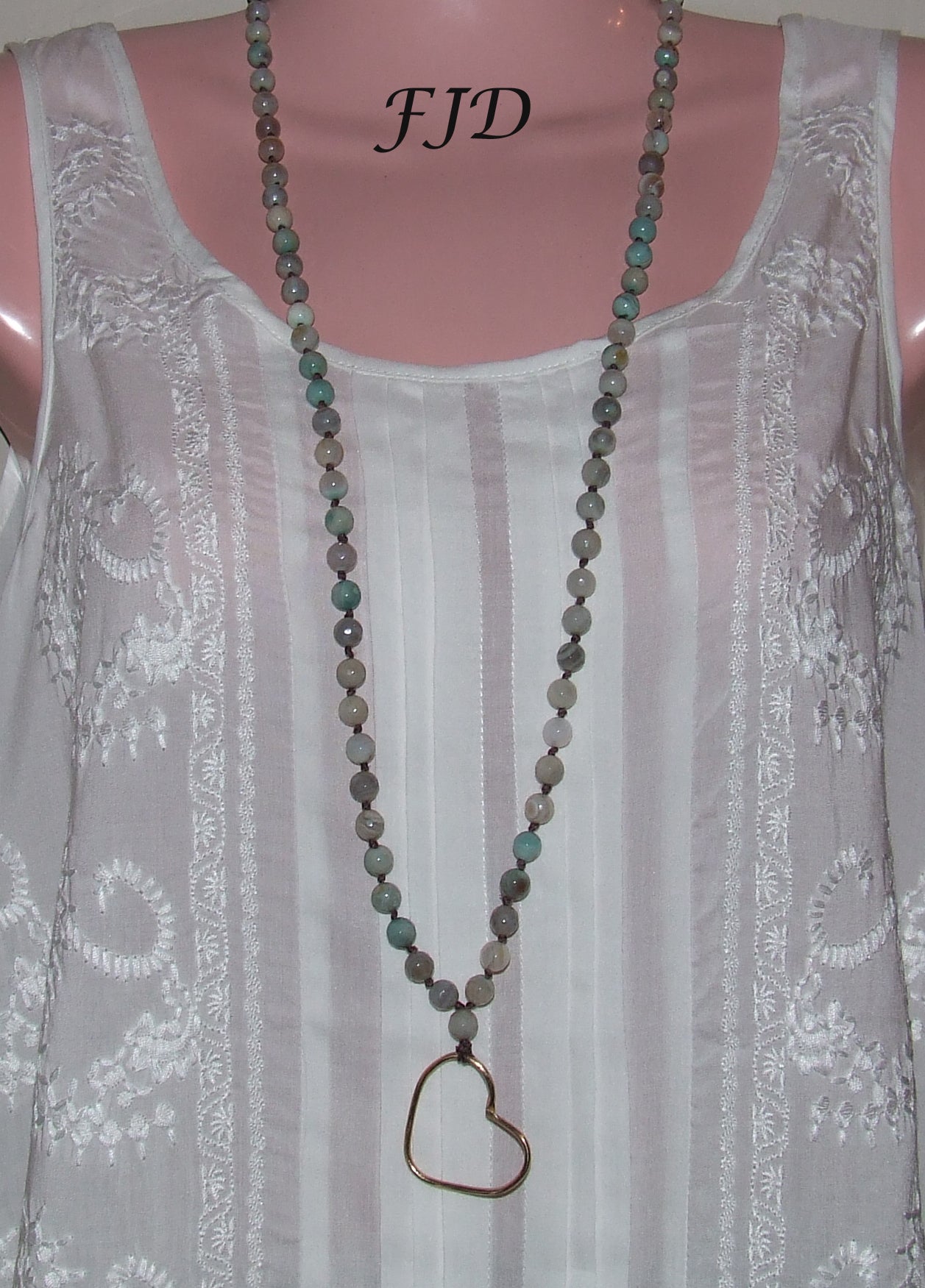 Aspen - Long Heart Necklace