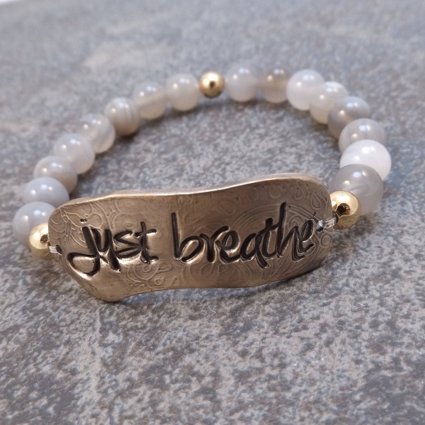Just Breathe  Stretch Bracelet