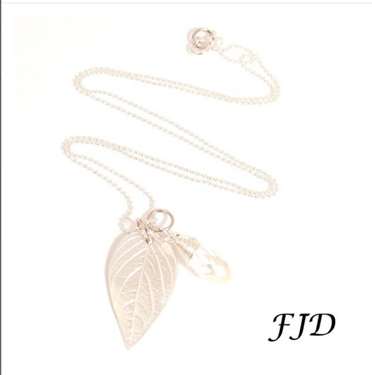 Silver Leaf Necklace