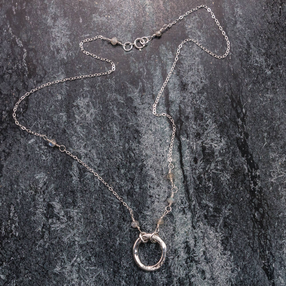 Annie - Silver Gemstone Necklace