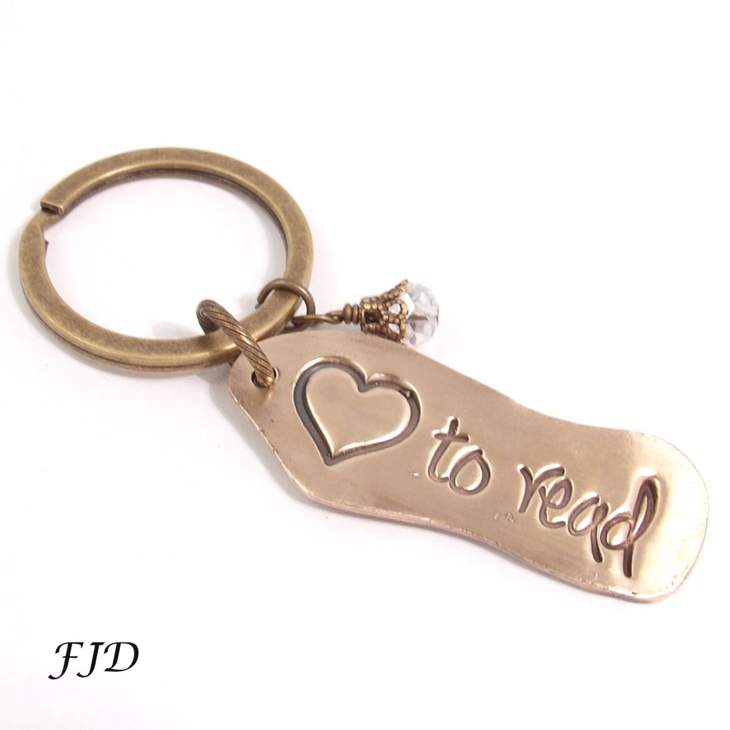 Message Word Key Chain - Love to Read