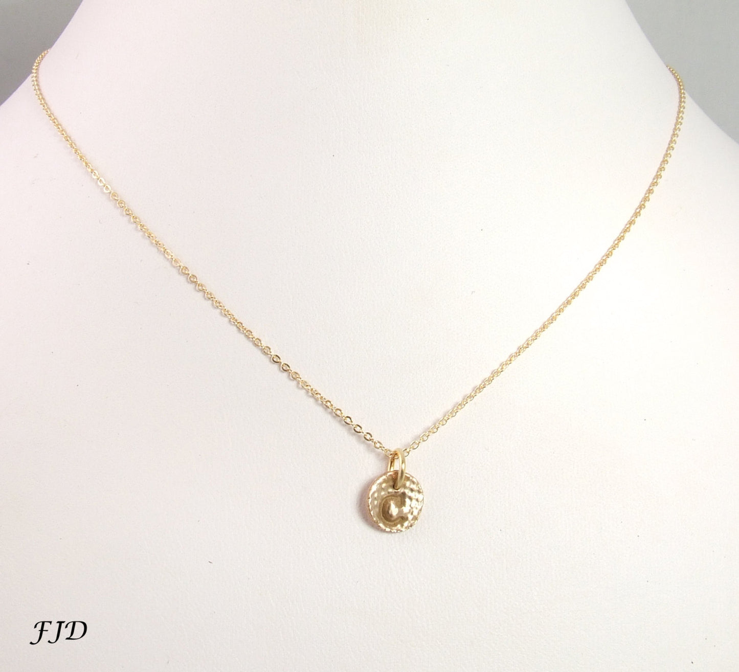 Hand-Stamped Initial, Letter, Monogram Necklace