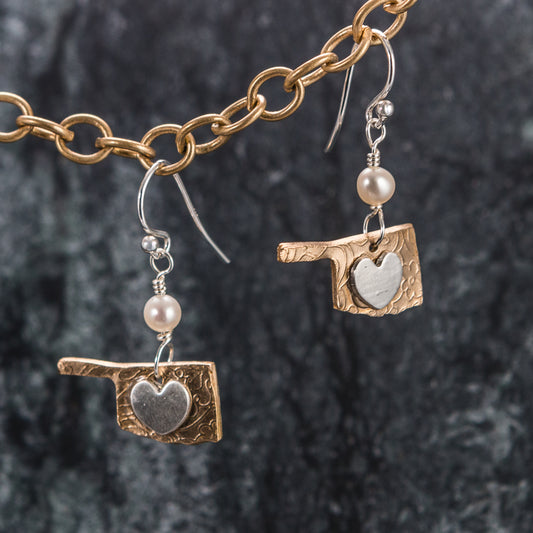 State Jewelry - Oklhoma Earrings