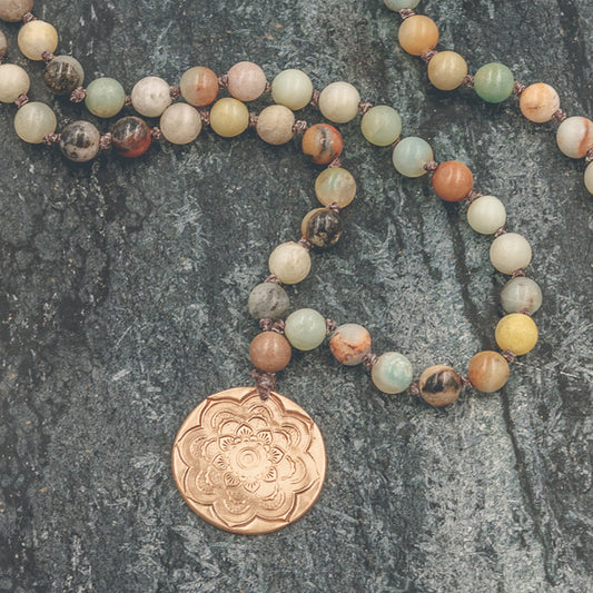 Brynn - Mandala  Long Necklace